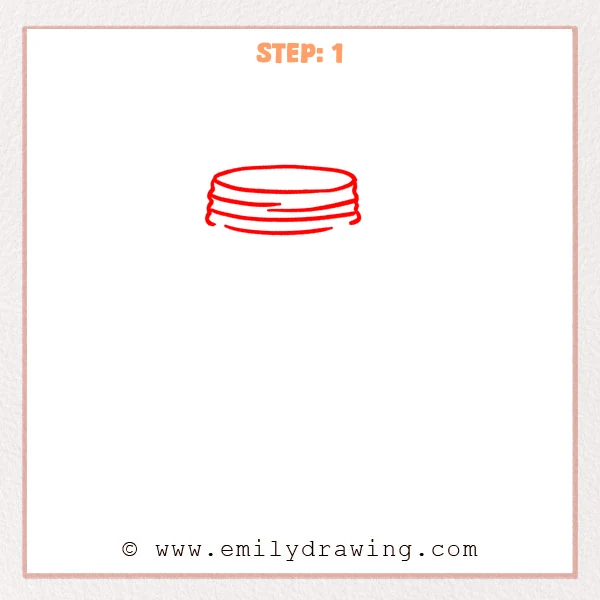 how to draw a mason jar - Step 1